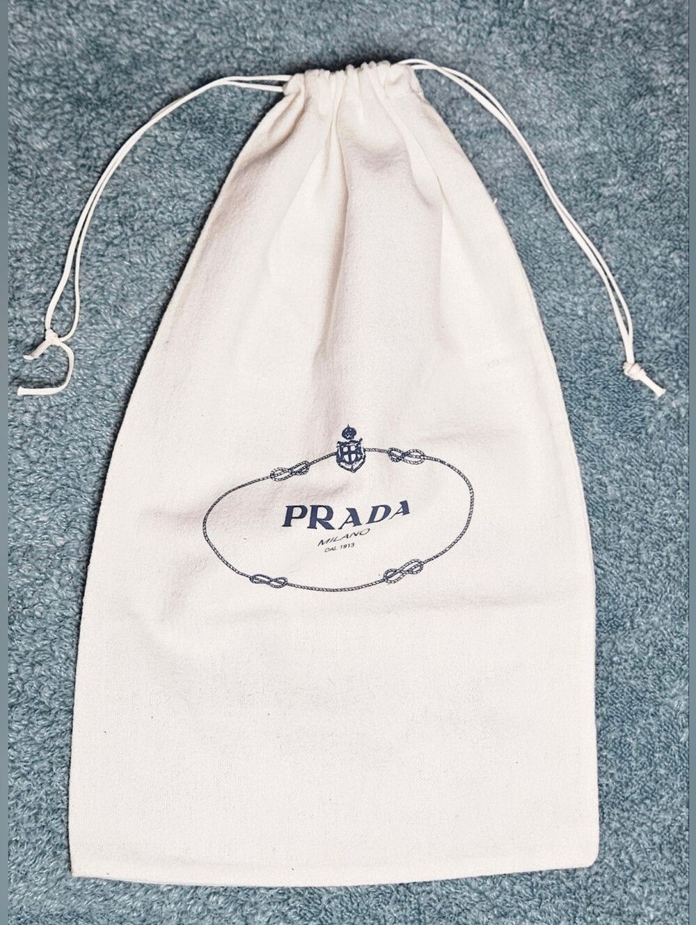 Prada Milano Dust Bag 13.5x8.5 Re-Edition Mini Bag Saffiano Wallet Pouch White